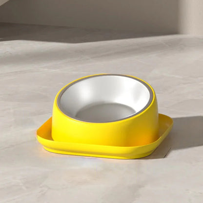 Ergonomic Non-Slip Pet Bowl for Cats and Dogs – Sustainable Plastic Design with 45° Incline