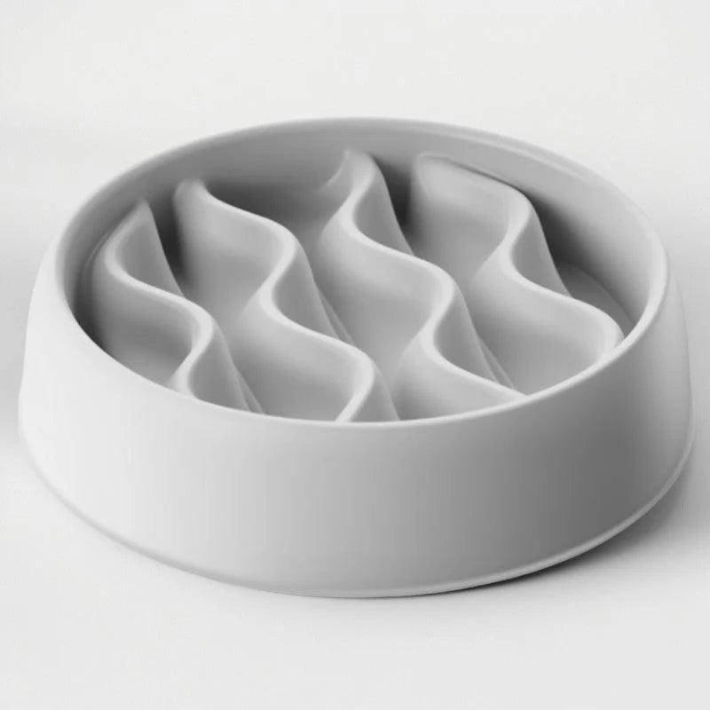 Slow Feeder Dog Bowl | Paw Print Anti-Choking Feeding Bowl