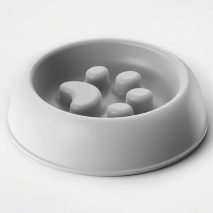 Slow Feeder Dog Bowl | Paw Print Anti-Choking Feeding Bowl